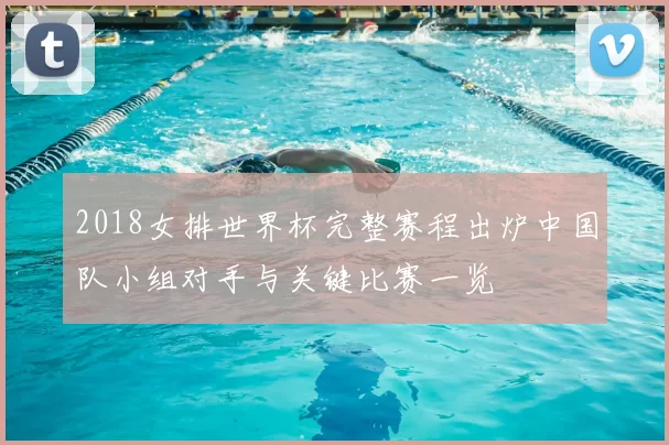 2018女排世界杯完整赛程出炉中国队小组对手与关键比赛一览